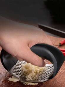 1/3pcs Stainless Steel Garlic Press, Garlic Mincer & Crusher