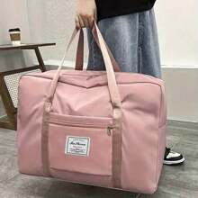 Foldable Duffel Bag, Women's Tote Bag, Expandable Gym Bag, Sports Tote Bag, Weekend Travel Duffel Bag, Large Capacity Lightweight Overnight Bag, Trolley Luggage, Bedroom Storage Bag, Clothing Travel Storage Bag