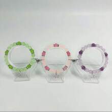 PHCOO 2 件/3 件 Best Friend 友谊手链，心形磁扣连接手链，带五角星吊坠，手工串珠手链，完美礼物 - 彩色 - 查看 2