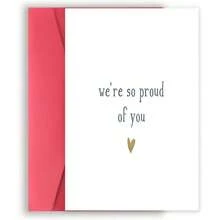 We're So Proud Of You Congratulations Card | Proud Of You Card For A New Job Graduation Well Done Encouragement Well Done - Multicolor - View 1
