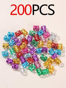 200 件/100 件/50 件混色皇冠辫子发珠夹，DIY 珠宝配饰，金属嘻哈朋克发饰，爪夹，发爪，发夹，发夹，发夹 - 彩色 - 查看 13