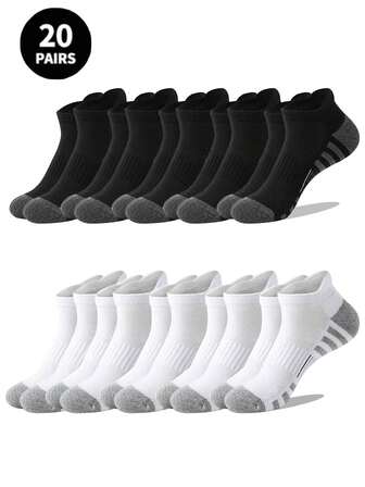 5/10 pares de calcetines casuales y versátiles de tobillo y calcetines deportivos