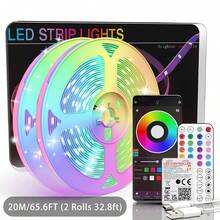 NBBUFF 3ft-100ft(2 Rolls 50ft) Smart LED Strip Lights For Home Decor, With App Control And IR Remote Adhesive Backing Adjustable Brightness Music Sync Timing DIY Scene Modes, LED Lights For Room Decor TV Backlight Birthday Party Kitchen Bedroom Decor Gifts - Multicolor - View 13