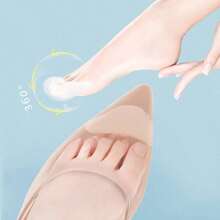 Women's High Heel Cushion Inserts - 1 Pair Of Sponge Forefoot Insoles For Pain Relief, Shoe Size Reducer, Foot Protector Pads, Travel-Size, Feet Comfort Accessories