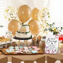 Unique Baby Shower Game Sign Wooden DIY Message Decor, Gender Reveal Party Table Top Decorations, Adorable Neutral Baby Shower Gift - Multicolor - View 11