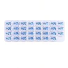 Portable Daily Pill Organizer - Deluxe 31-Day - Thick PP Material, Clear Compartment Lids, Weekly Labels & Removable Compartments - Ideal For Home, Travel, Holidays & Birthdays, Perfect Gift - Travel Pill Box, Pill Storage, Pill Box For Purse