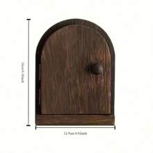 Toma de corriente decorativa de madera maciza oculta - Protección de puerta para los ojos - Sin necesidad de electricidad