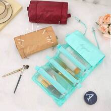 4-In-1 Detachable Minimalist Makeup Bag, Foldable Travel Cosmetic Organizer Pouch For Women Graduation - Multicolor - View 6