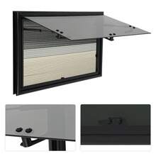 YUNRUX 70x45cm Caravan Vent Window RV Window Side Window Insect Screen - Black and White - View 2