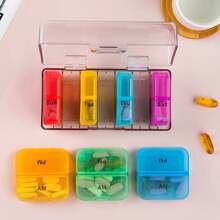 Portable PP Medicine Box Colorful Plastic Travel Emergency Medical Storage Packaging Case Health Medicine Organizer