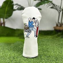 1 szt. Podwójny pokrowiec na główkę kija golfowego i stylowy pokrowiec na kij golfowy, odpowiedni dla entuzjastów aktywności na świeżym powietrzu, wykonany z materiałów wodoodpornych, zapewniający najlepszą ochronę Twojego kija golfowego - Wielokolorowe - Zobacz 4