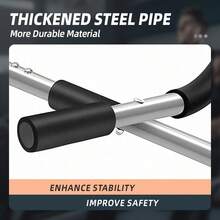 1pc Home Doorway Chin-Up Bar, Indoor Wall Mount Single/Double Bars, Pull-Up Training Equipment, No Drilling Easy Installation Fitness Gear, Suitable For Home Gym