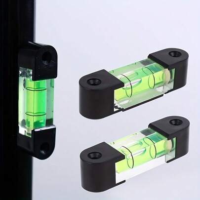 1st litet magnetfritt fyrkantigt horisontellt vattenpass med installationshål, precisions minibubbla vattenpass