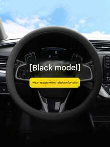 1pc Car Silicone Steering Wheel Cover Men And Women Summer Fashion Sweat-Absorbent Non-Slip Handle Cover Universal Four Seasons Thin Soft Ice-Cold Steering Wheel Cover Car Universal Silicone Thin Steering Wheel Cover Wear-Resistant Comfortable Feel Essential Supplies