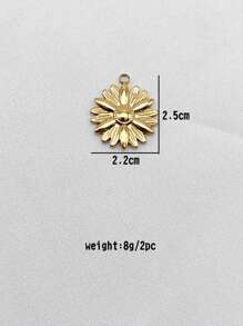 2 Stücke minimalistische personalisierte geometrische Schmuckzubehör, 18 Karat vergoldete Edelstahl Anhänger Halskette, DIY Schmuckherstellung