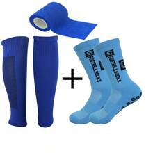 3pcs/Set Non-Slip Coated Sports Mid-Calf Socks & Leg Warmers - Multicolor - View 13