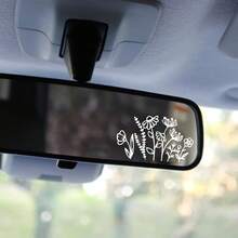 Mini Wildflowers Car Decal, Windshield Banner Decal, Vinyl Decal Sticker, Car Accessories, Car Decor - one-size - View 3