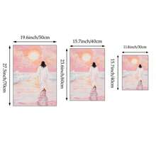 1pc Jesus Walking On Water Wall Art Picture Savior Prints Canvas Painting Jesus In Nature Poster Girly Religious Decor For Bedroom ,Living Room ,Office Room Decor ,Christian Gifts, Unframed Or Framed