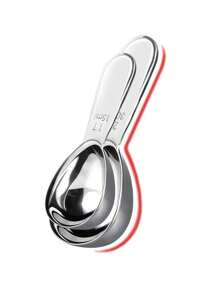 1/2pcs Stainless Steel Coffee Spoons Coffee Measuring Scoop With Graduated Measuring Spoon 15ml/30ml Beans Tea Sugar Barista Tools,School Supplies