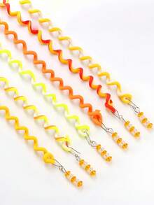 6pcs Girls Colorful Scrunchies Set, Dopamine Hair Ties For Braids, Messy Buns, Princess Hair Accessories, Won't Damage Hair, Suitable For Party, Travel, Performance, Beach, Photo Shoot - 6 PCS - View 13