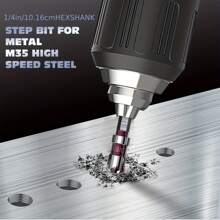 5pcs M35 Cobalt Alloy Countersink Drill Bit Set, 82° Angle With 1/4" Hex Shank - For Metal, Wood And Plastic - Including 1/4", 3/8", 1/2", 5/8" Size, With Storage Rack