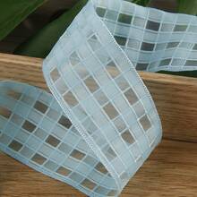 Cinta de gasa a cuadros - Accesorio para el cabello hecho a mano con lazo, decoración de zapatos, caja de regalo, cinta de envoltura para flores frescas - Multicolor - Ver 20