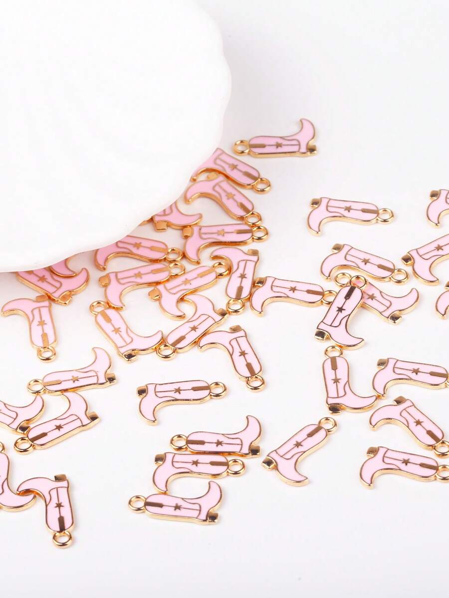 10 件/包高跟鞋形状吊坠 DIY 珠宝配件 适用于项链手链装饰