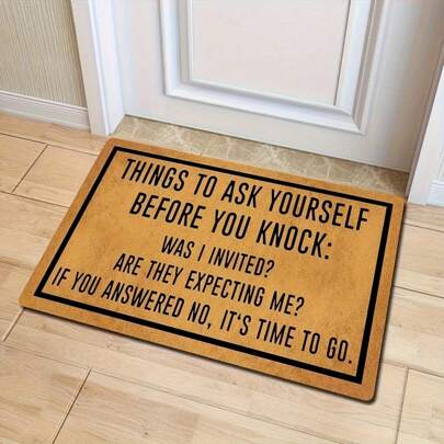 1pc New Cartoon Cat Pattern Small Rug - 100% Polyester Material, Machine Washable Durable, Stain Resistant, Quick Drying, Suitable For Indoor/Outdoor Doormat, Home Decor, Bedroom, Kitchen, Photography, Props, Outdoor Decor, Holiday Gift