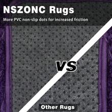 Area Rugs For Living Room, Large Fluffy Purple Rug For Bedroom, Soft Shag Shaggy Fuzzy Carpets For Boys And Girls Dorm Room Home Decor - Màu tím - Xem 5