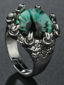 1 Pc Retro Punk Evil Eye Dragon Ring For Men Hip-Hop Design Women Fashion Jewelry