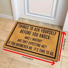 1pc New Cartoon Cat Pattern Small Rug - 100% Polyester Material, Machine Washable Durable, Stain Resistant, Quick Drying, Suitable For Indoor/Outdoor Doormat, Home Decor, Bedroom, Kitchen, Photography, Prop, Outdoor Decor, Holiday Gift, Area Rug