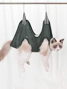 Pet Grooming Hammock, Cat & Dog Nail Trimmer Hammock For Small/Medium Pets - Khaki - View 3