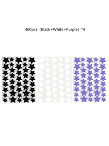 1120/840/560/280 Pcs Star Stickers, Back To School,Halloween & Christmas Decoration Stickers, Colorful Five-Pointed Star Stickers For Party, Holiday Photo Decoration, Face Decor Stickers (1 Sheet Per Color), For Decoration Only (Not For Makeup)2000/1400/160/80/40