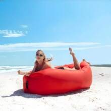 1pc Inflatable Couch Air Sofa Hammock Portable, Waterproof Anti Air Leaking Design Camping Chair For Traveling Beach Picnics & Music Festivals Camping