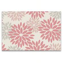A Set Of 4/6pcs Spring And Summer Placemats Designed With Colorful Spring Flower Patterns, Woven From 100% Polyester Fiber, Machine Washable Polyester Placemats With Multiple Color Patterns To Choose From, Heat-Resistant, Stain Resistant, Waterproof, Easy To Clean, Suitable For Coffee Table Decoration, Holiday Party Decoration, Table Protection, Kitchen And Living Room Decoration