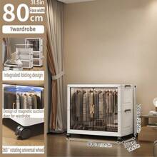 Foldable Wardrobe Clothes Storage Cabinet, Thickened Closet For Home/Bedroom, Easy Installation, Suitable For Children