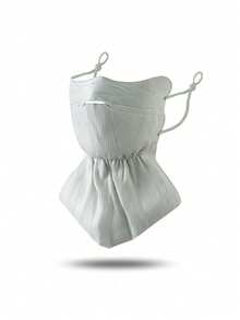 Solid Color Breathable Sunscreen Mask, Neck Protection For Girls, Sunscreen Black, Minimalist Street Mask, Breathable And Comfortable Mask - Multicolor - View 8