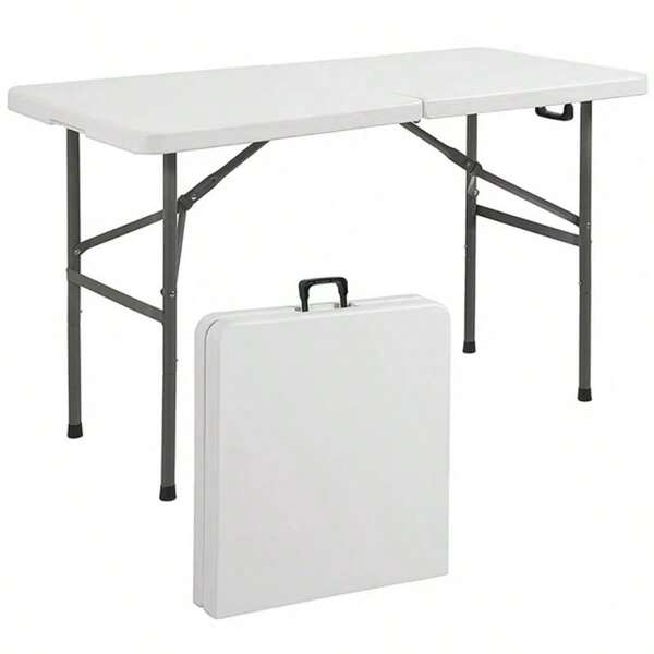 This Is A Simple Folding Dining Table For Outdoor Use. It Is A Long, Portable Table That Can Be Used As A Laptop Table Or A Desk And Chair For Studying. It Has A Modern And Simple Design, And Is Sturdy And Reliable. It Is Easy To Use, Convenient And Practical. It Can Also Be Used As A Rectangular Conference Table For Office Use. (Delivery To Remote Areas Is Currently Not Possible)