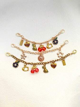 1pc Adjustable Cherry Blossom Decor Shoulder/Crossbody Bag Chain For Women Replacement Bag Strap Y2K