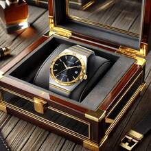 1pc Men's Steel Band Luminous Design Fashionable Versatile Business Style Mechanical Wrist Watch - Watch - View 3