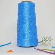 Queen Thick Polypropylene Crochet Thread Box Braids, Braids, Handmade Work 500 Meters - 大西洋藍 - 查看 1