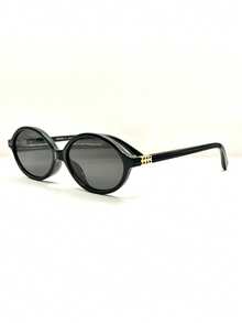 Women Half Round  Retro  Protection Fashion 2025 Stylish Durable - Hitam - View 6