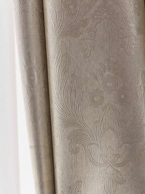 1pc Solid Color Curtain For Living Room & Bedroom, Blackout, Decorative, Soundproof, Insulation, Privacy Protection, With Excellent Draping