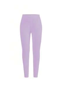 paquete de 5 leggings elásticos, suaves y cómodos de unicolor para niñas, adecuados para primavera/verano, uso diario casual, deportes, yoga, baile y otras ocasiones - Multicolor - Ver 9