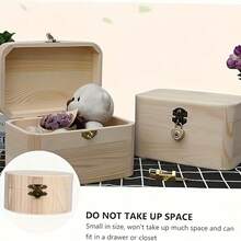 Custom Personalized Engraved Wooden Keepsake Box - Memory Chest For Weddings, Rustic Memento Box, Perfect For Photos & Sentimental Keepsakes,Chic Autumn - Multicolor - View 7