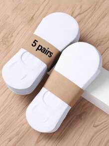 10 pares de calcetines invisibles de corte bajo para hombres, 5 blancos y 5 negros, talla 39-45, estilo de pareja sin tarjeta de cintura (incluye cartón, sin tarjeta de cintura)