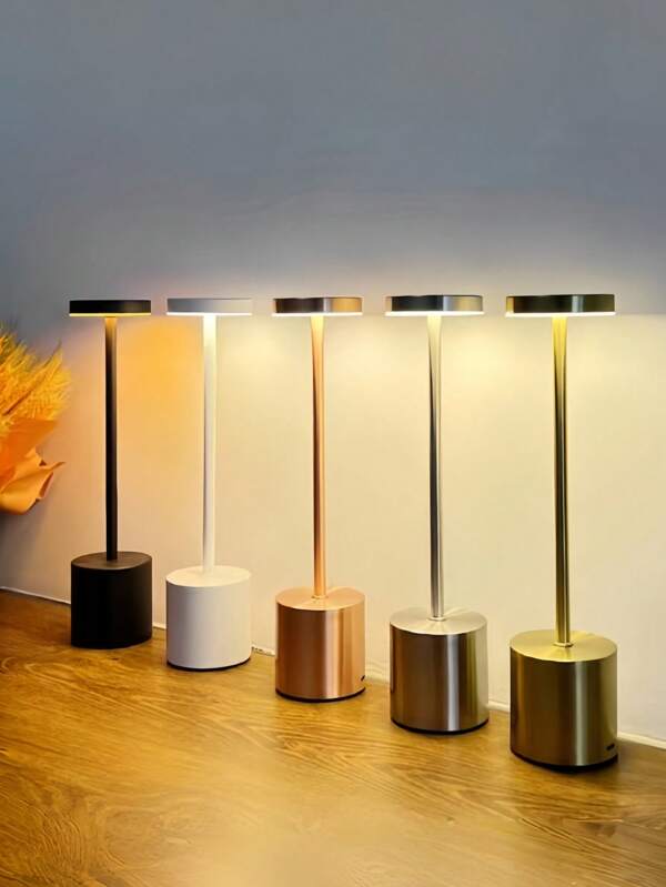 1 pieza Lámpara de mesa decorativa de metal, lámpara de mesa LED, lámpara de noche, lámpara LED, lámpara de escritorio, lámpara de cuidado de los ojos para estudiantes y lectura, lámpara de mesa para dormitorio, lámpara de mesita de noche, para decoración del hogar, decoración de habitación, decoración de pasillos, decoración de escritorio