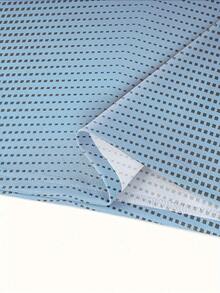 Polo de manga corta con rayas de gradiente de negro y azul, prenda casual y de actividades al aire libre para el verano