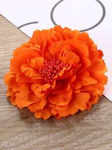 1/6pcs Hawaiian Style Faux Peony Flower Hair Clips, Fashion Decorative Hair Accessory For Daily Use, Ideal Gift For Women Claw Clips Hair Claws Hair Barrettes, School Stuff, Best Friend Gifts, Hair Accessories, Head Accessories - Multicolor - View 15