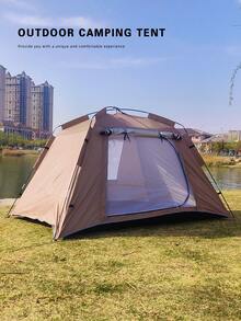 1pc Foldable Camping Tent, Easy Setup UV Protection Shade Tent For 2 Persons, Portable With Mosquito Net And Waterproof Design